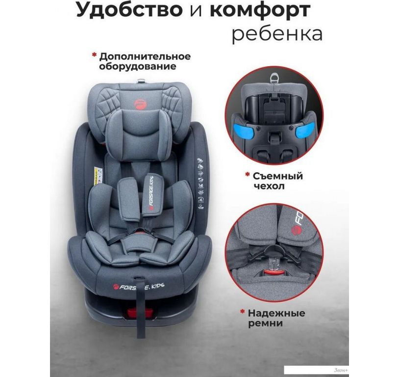 Детское автокресло Forsage Kids BS12 (grey)