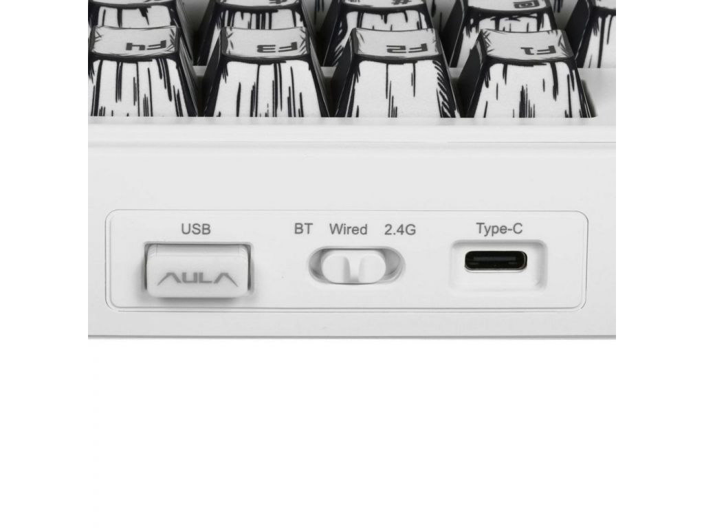 Клавиатура AULA F75 (Comic Keycap, Leobog Graywood V3)