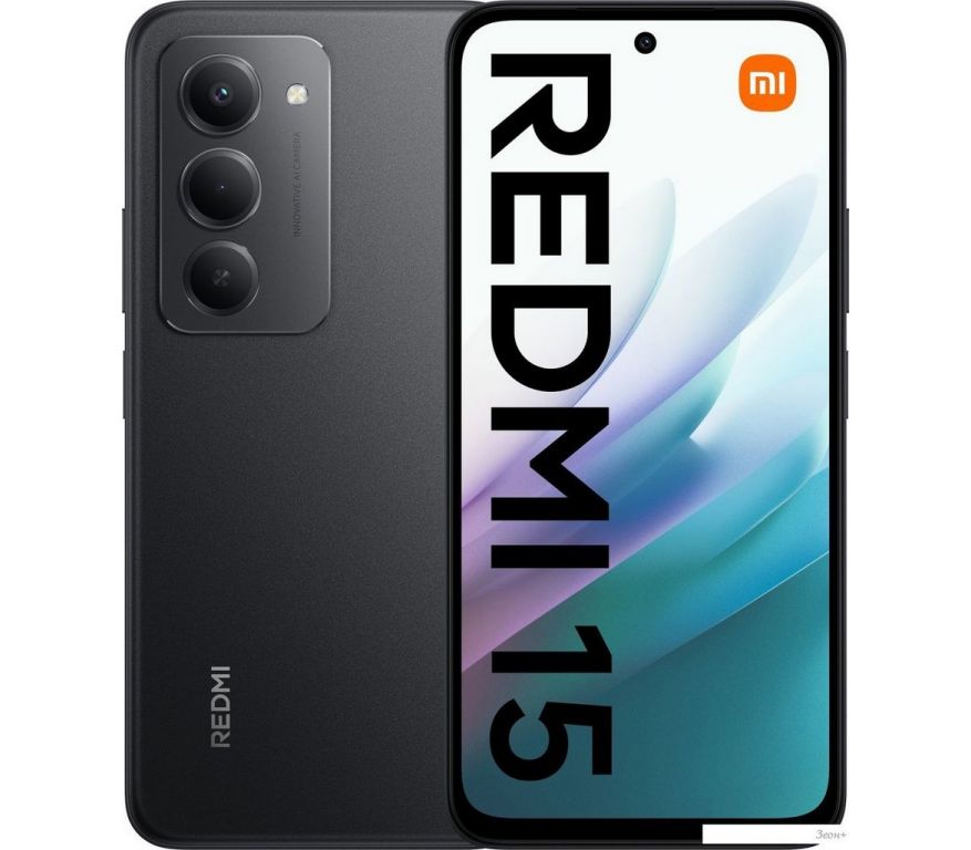 Телефон Xiaomi Redmi 15 4G 6GB/128GB международная версия (черный)