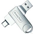 USB Flash BreezyTech OTG120 64GB (металлик)