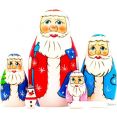 Развивающая игра Брестская Матрешка Дед Мороз (набор 5 шт)