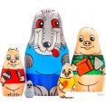 Развивающая игра Брестская Матрешка Три поросенка (набор 5 шт)