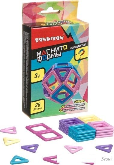 Конструктор Bondibon Магнитоформы ВВ4408