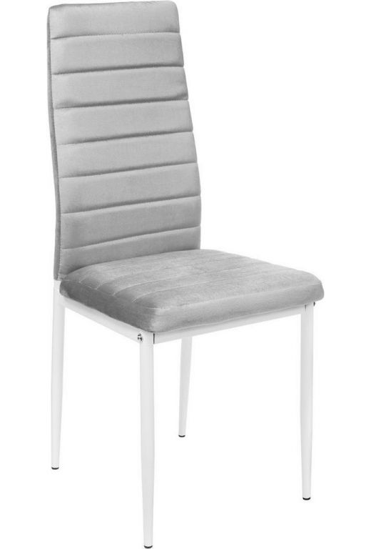 Стул Mio Tesoro Джия DC-060KD (светло-серый/белый)