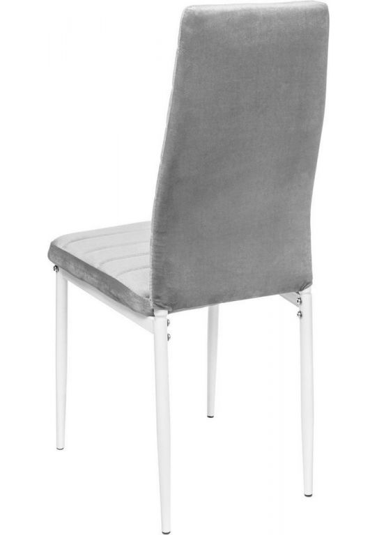 Стул Mio Tesoro Джия DC-060KD (светло-серый/белый)