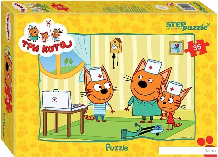 Мозаика/пазл Step Puzzle Три кота 91150 (35 эл)