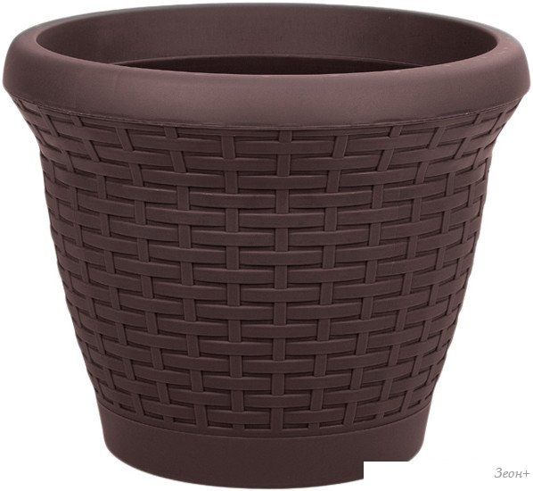 Кашпо Serinova Rattan №6 20-HS0611102-200100 (антрацит)