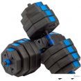 Набор гантелей с грифом для штанги VictoryFit VF-DН400 2x20 кг