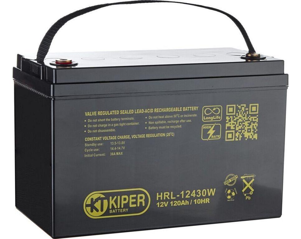 Аккумулятор для ИБП Kiper HRL-12430W (12В/120 А·ч)