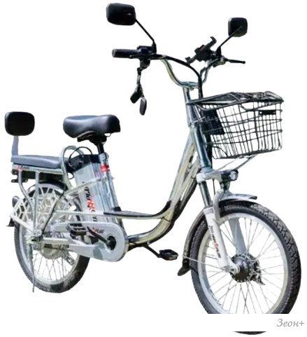 Электровелосипед AVM.Plus E-ALFA 20 (серебристый)