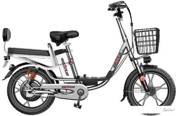 Электровелосипед AVM.Plus E-ALFA 20 Pro (серебристый)