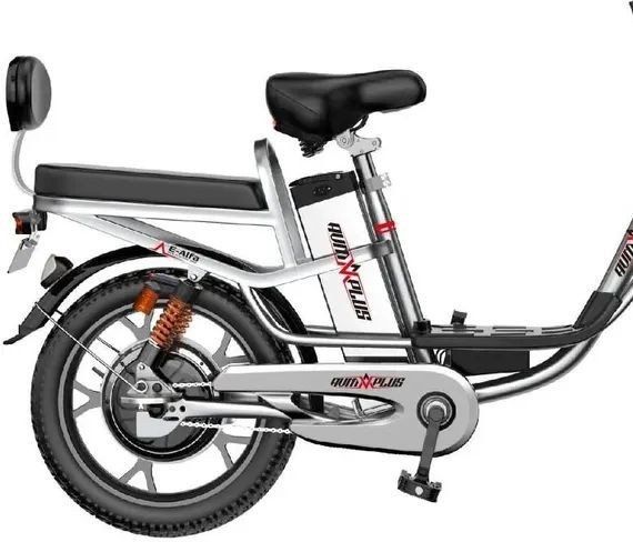 Электровелосипед AVM.Plus E-ALFA 20 Pro (серебристый)