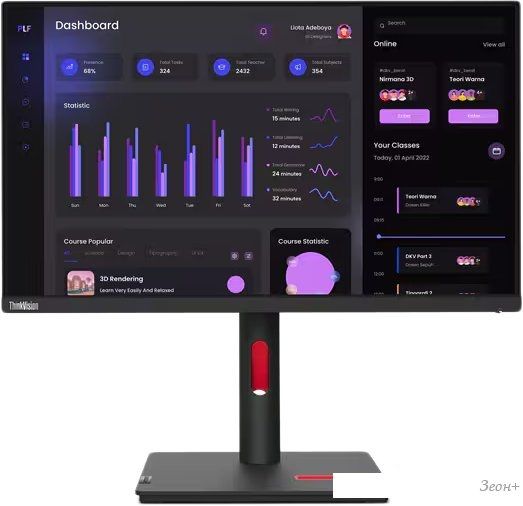 Монитор Lenovo ThinkVision T24i-30 63CFMATXEU