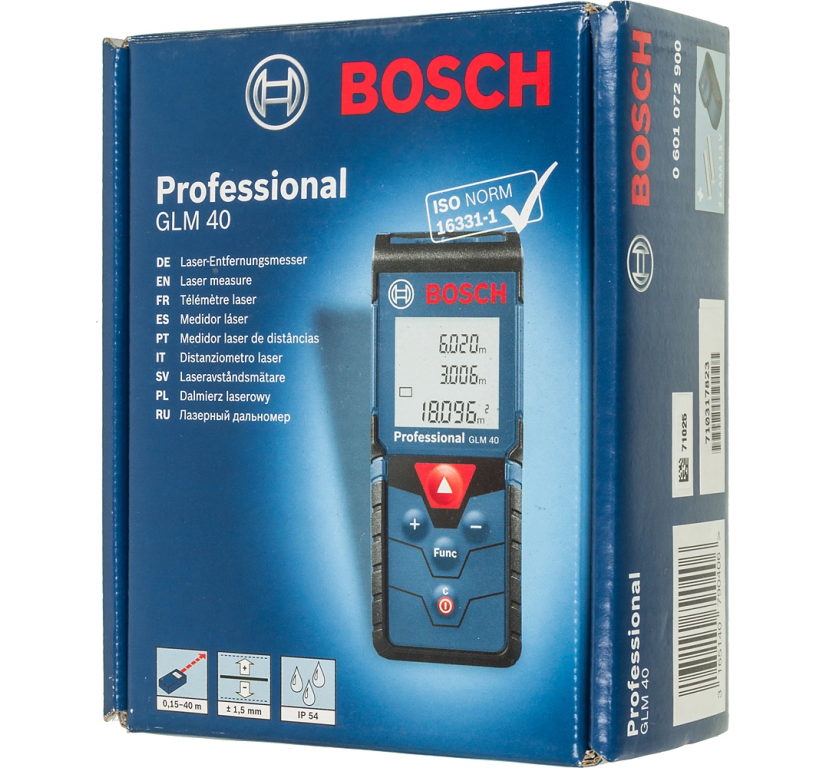 Лазерный дальномер Bosch GLM 40 (0601072900)
