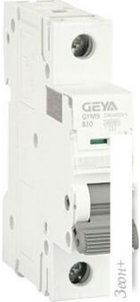   GEYA GYM9-1P-20B 1P 20A B 6kA 1M GYM91P20B