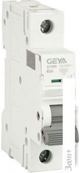   GEYA GYM9-1P-16B 1P 16A B 6kA 1M GYM91P16B
