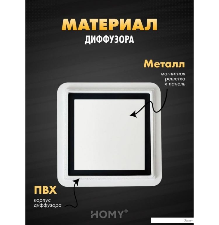 Вентиляционная решетка HOMY AIR квадратный AS100WRT 15x15 (белая)