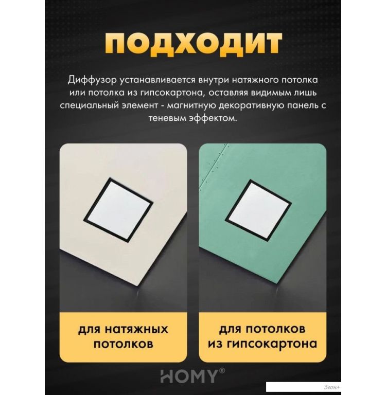 Вентиляционная решетка HOMY AIR квадратный AS100WRT 15x15 (белая)