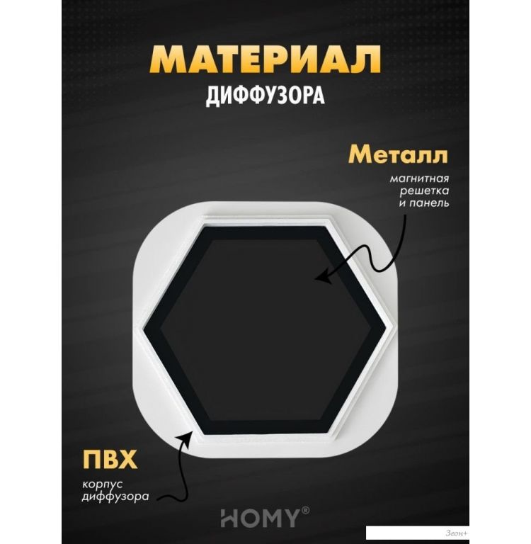 Вентиляционная решетка HOMY AIR гексагон AH100BT 17x15 (черная)