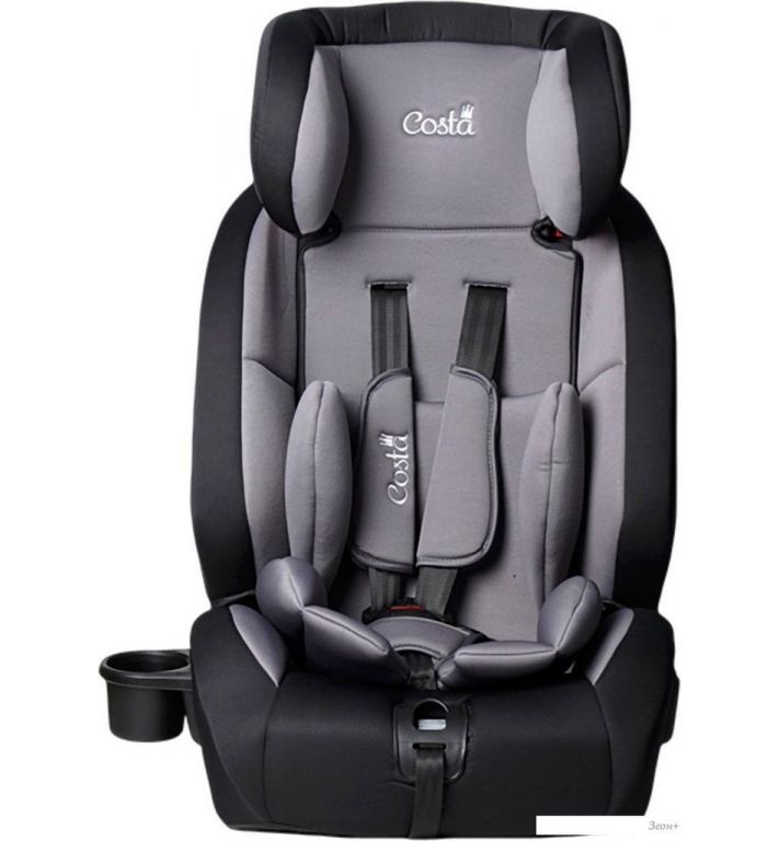 Детское автокресло Costa HD-02 Isofix (серый/черный)