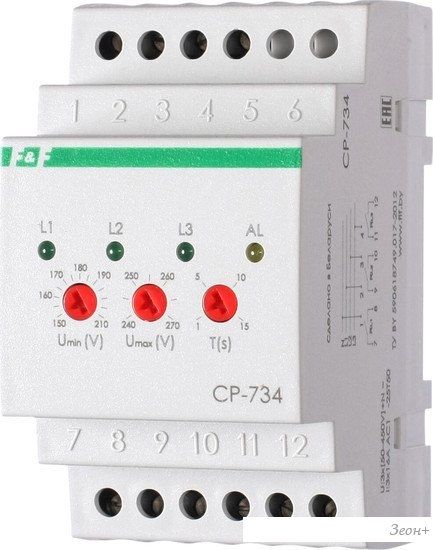 Реле напряжения Евроавтоматика F&F CP-734 EA04.009.007