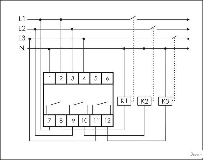 Реле напряжения Евроавтоматика F&F CP-734 EA04.009.007