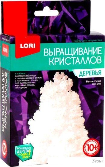 Набор для опытов Lori Выращивание кристаллов. Деревья. Белая елочка Крд-001