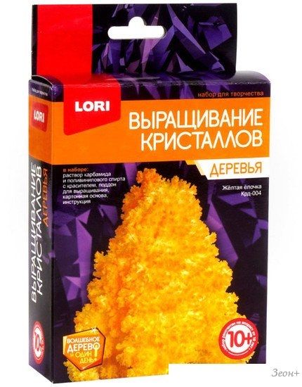 Набор для опытов Lori Деревья. Желтая елочка Крд-004
