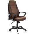 Кресло TetChair Inter (искусственная кожа, флок, ткань, коричневый)