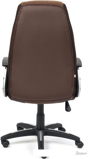 Кресло TetChair Inter (искусственная кожа, флок, ткань, коричневый)