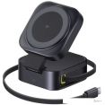 Сетевое зарядное Baseus PicoGo Series 2-in-1 Magnetic Wireless Charger Qi2 67W P10276800123-00 (черный)