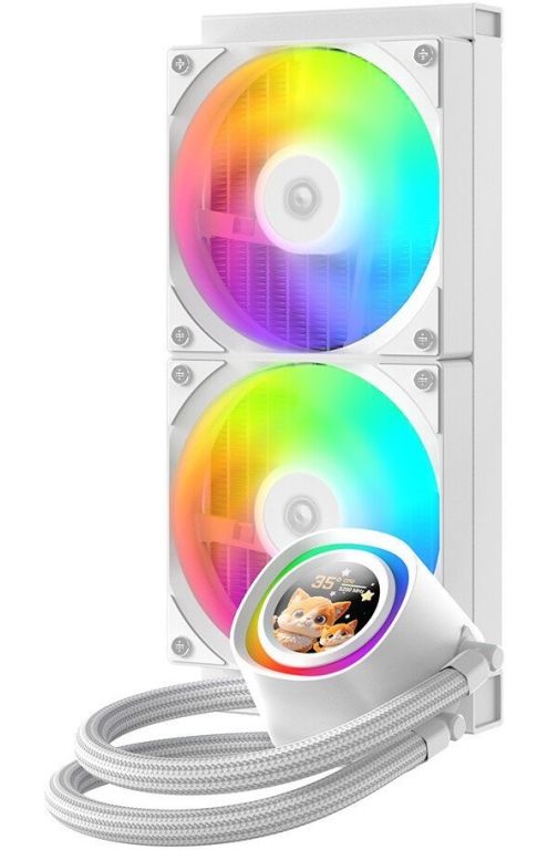 Система жидкостного охлаждения для процессора ID-Cooling FX240 LCD White