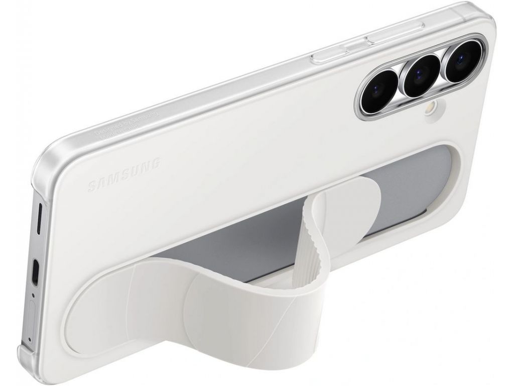 Чехол (клип-кейс) Samsung для Samsung Galaxy S25 FE Grip Case белый (EF-GS731CWEGRU)