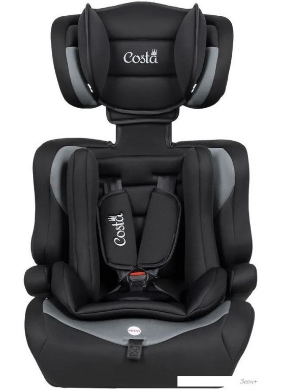 Детское автокресло Costa HC-01 (черный/серый)