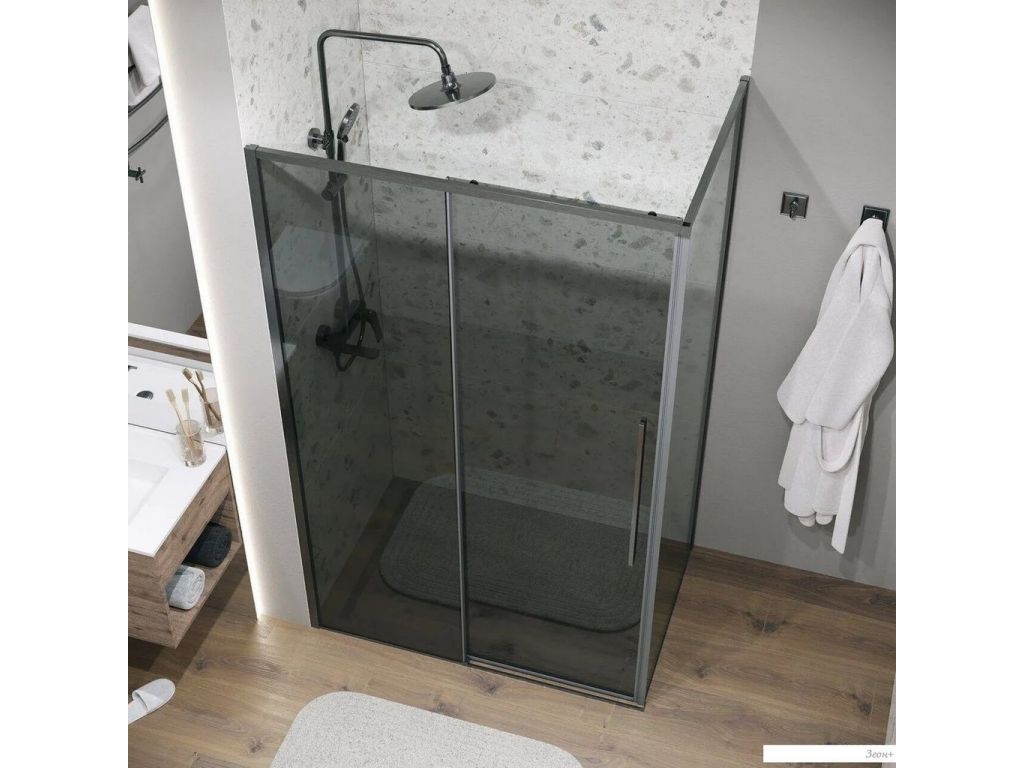 Душевой уголок Grossman Galaxy 140х100х195 120.K33.01.1410.42.10 (графит сатин/тонированное стекло)