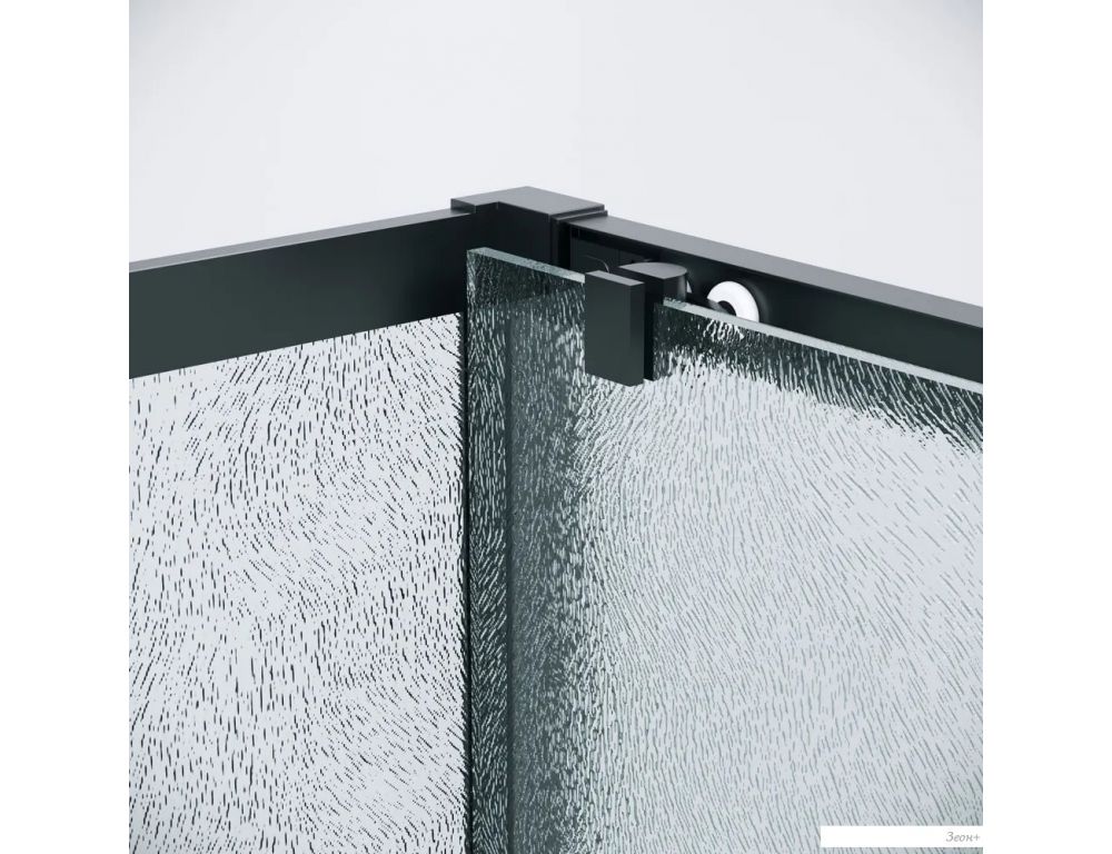 Душевой уголок Grossman Cosmo 100x100x195 120.K33.02.1010.21.02 (черный матовый/стекло шиншилла)