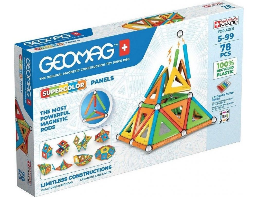 Магнитный конструктор Geomag Многоцвет пластины GM379
