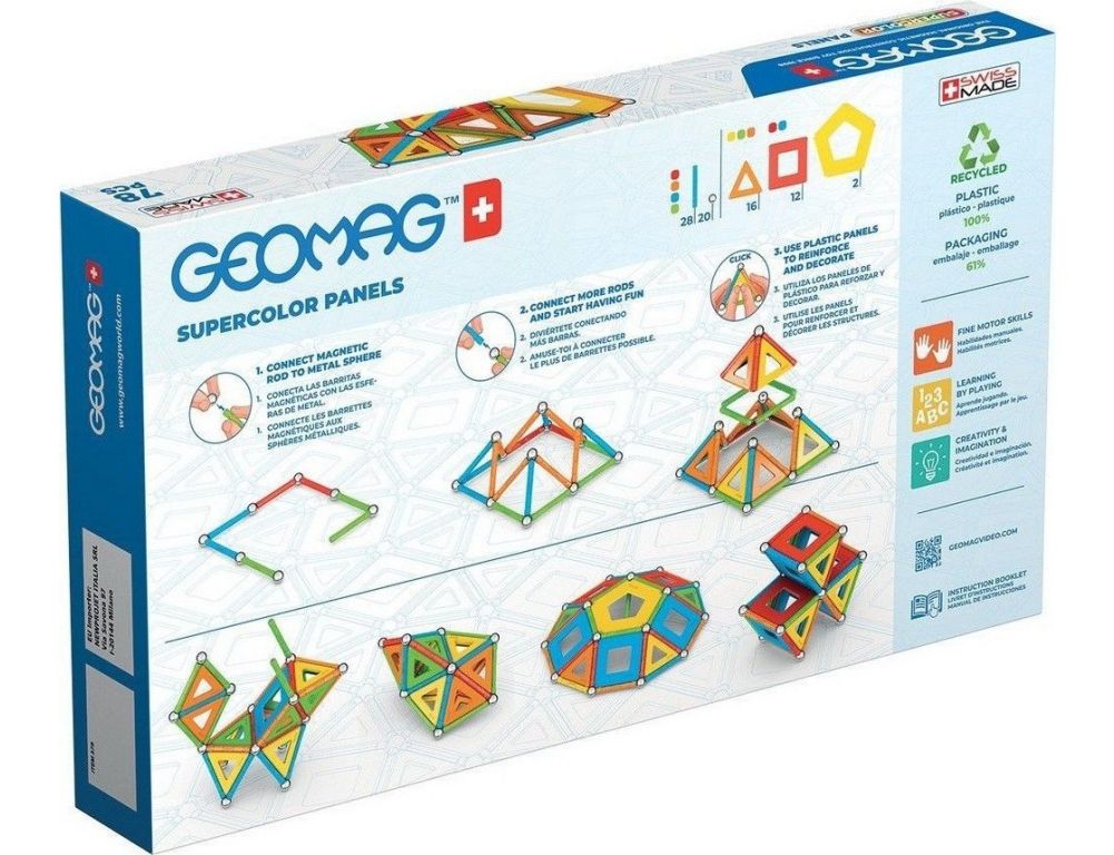 Магнитный конструктор Geomag Многоцвет пластины GM379