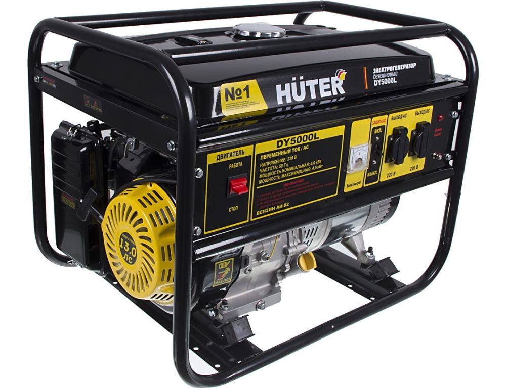 Бензиновый генератор Huter DY5000L