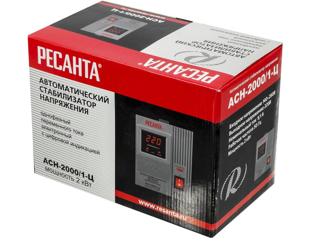 Стабилизатор напряжения Ресанта АСН-2000/1-Ц