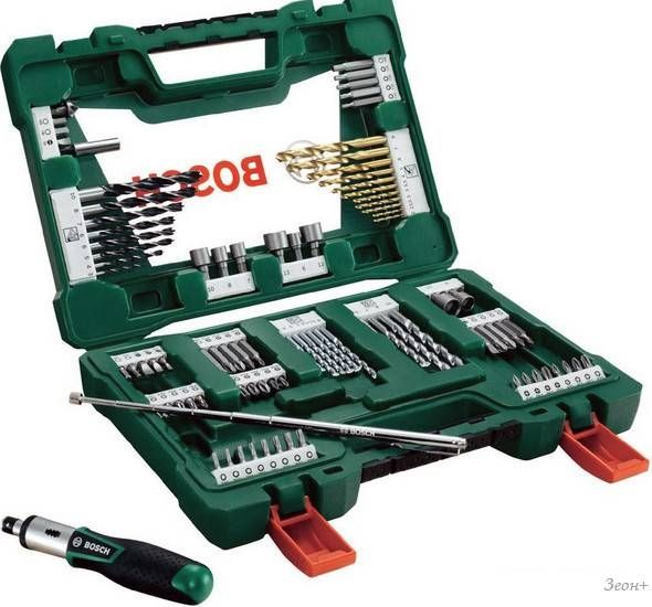 Универсальный набор инструментов Bosch V-Line Titanium 2607017195 91 предмет