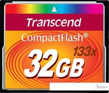 Карта памяти Transcend 133x CompactFlash 32 Гб (TS32GCF133)
