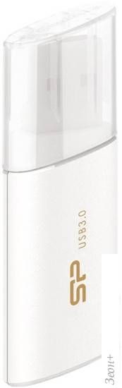 USB Flash Silicon-Power Blaze B06 White 32GB (SP032GBUF3B06V1W)