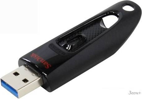 USB Flash SanDisk Ultra USB 3.0 Black 128GB (SDCZ48-128G-U46)