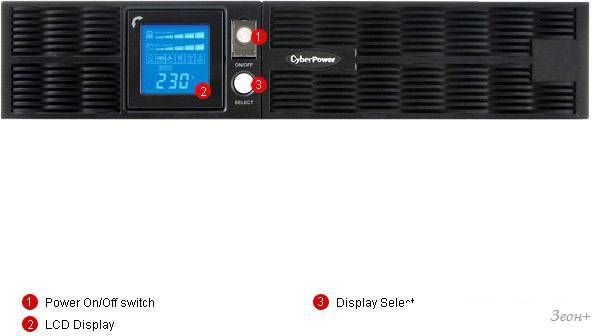 Источник бесперебойного питания CyberPower PR1000 LCD 2U (PR1000ELCDRT2U)