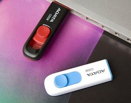 USB Flash A-Data C008 Black+Red 32 Гб (AC008-32G-RKD)
