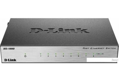 Неуправляемый коммутатор D-Link DES-1008D
