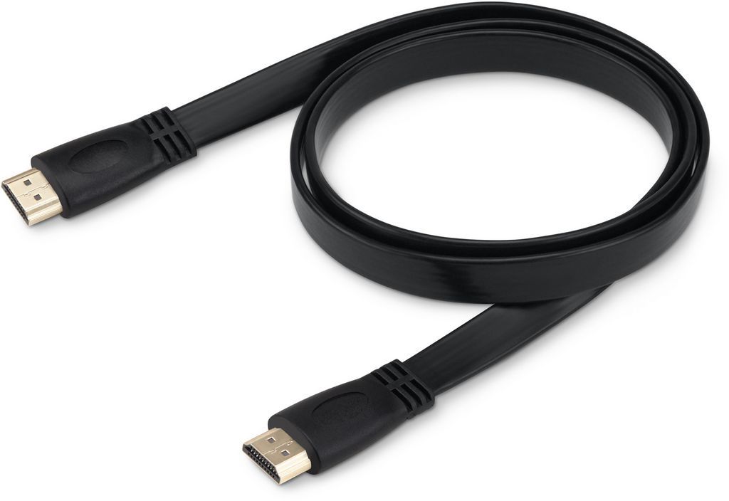 Кабель аудио-видео Buro Flat HDMI (m)/HDMI (m) 1м. черный (HDMI 1 BHP)