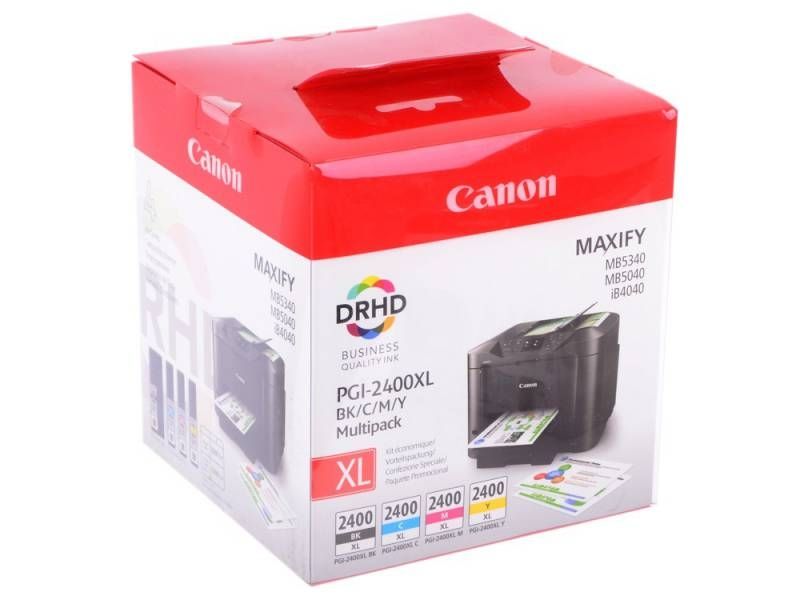 Картридж струйный Canon PGI-2400XL черный/голубой/пурпурный/желтый набор карт. для Canon iB4040/МВ5040/5340