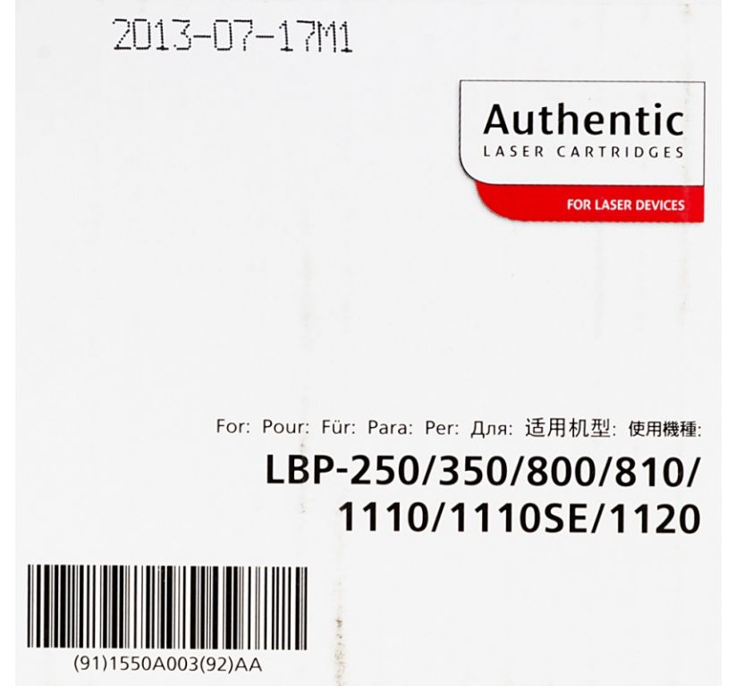 Тонер Картридж Canon EP-22 1550A003 черный для Canon LBP-800/1120 (2500стр.)